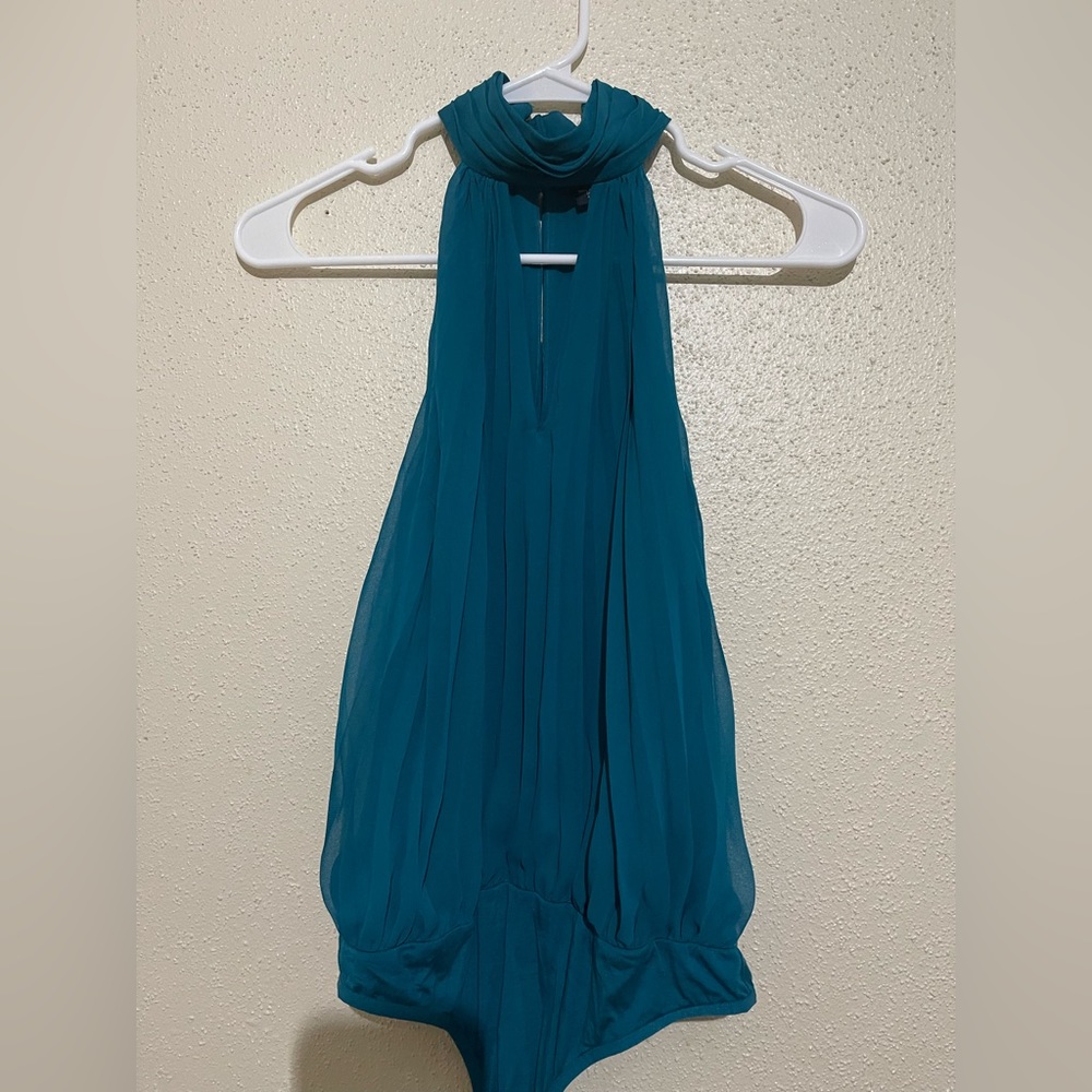 Teal blue brand Marciano blouse size XS brand new with tags